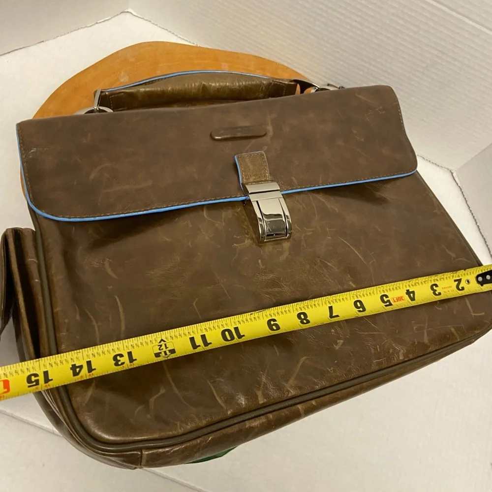 Piquadro Leather Lap Top Bag